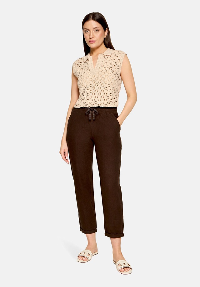 Cartoon Leinenhose »Damen unifarben«