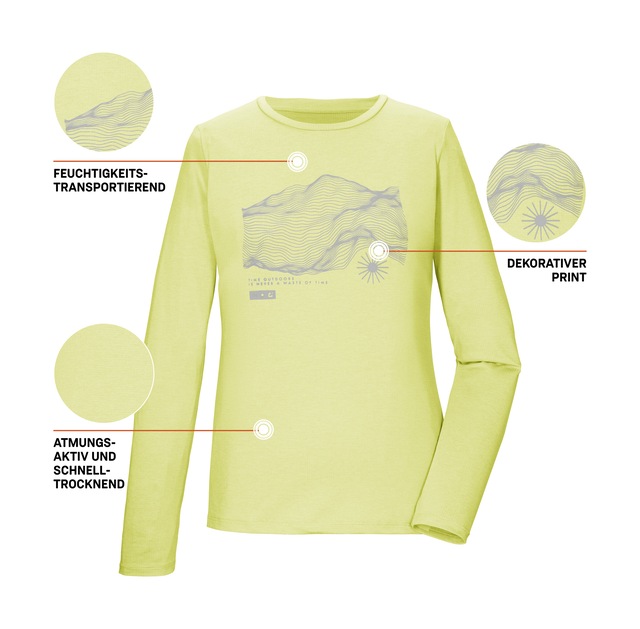 Killtec Langarmshirt »KOS 179 WMN LS SHRT« Weiches, strapazierfähiges, atmungsaktives Langarmshirt