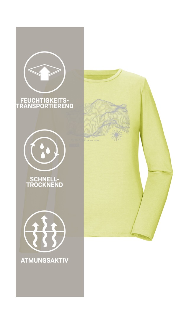 Killtec Langarmshirt »KOS 179 WMN LS SHRT« Weiches, strapazierfähiges, atmungsaktives Langarmshirt