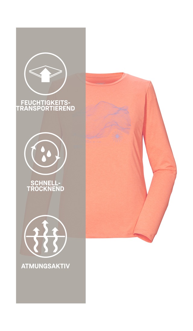 Killtec Langarmshirt »KOS 179 WMN LS SHRT« Weiches, strapazierfähiges, atmungsaktives Langarmshirt