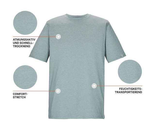 Killtec T-Shirt »KOS 185 MN TSHRT« Atmungsaktiv, schnelltrocknend, weich, dehnbar, strapazierfähig