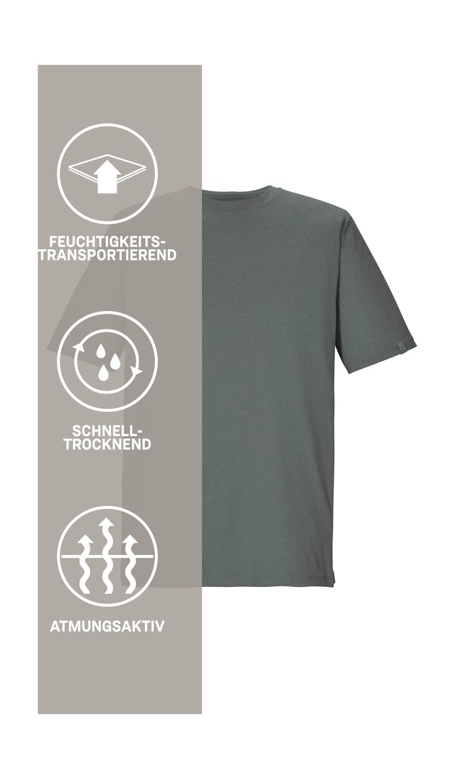 Killtec T-Shirt »KOS 185 MN TSHRT« Atmungsaktiv, schnelltrocknend, weich, dehnbar, strapazierfähig