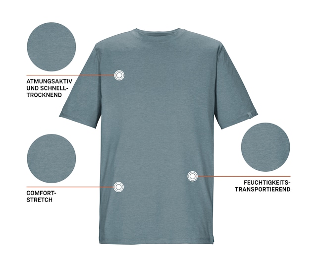 Killtec T-Shirt »KOS 185 MN TSHRT« Atmungsaktiv, schnelltrocknend, weich, dehnbar, strapazierfähig