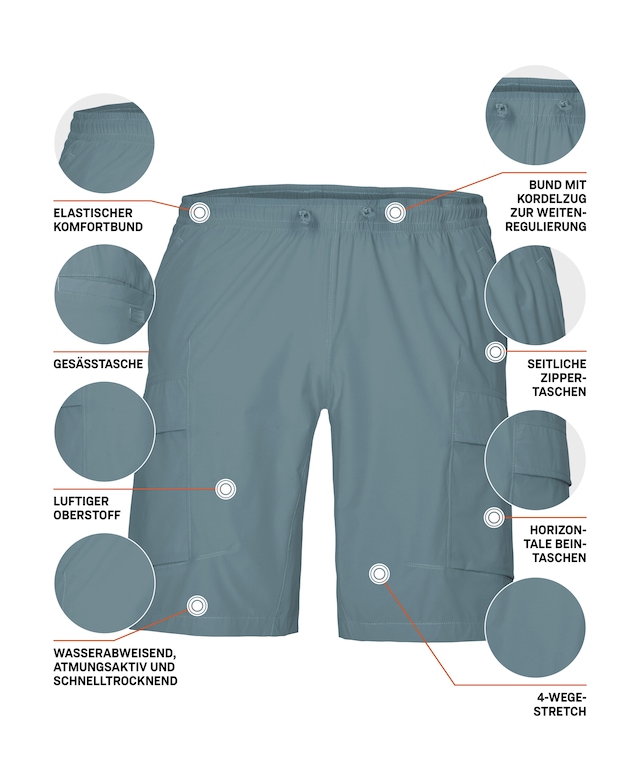 Killtec Shorts »KOS 184 MN SHRTS« Leichte, wasserabweisende Funktionsshorts mit 4-Wege-Stretch