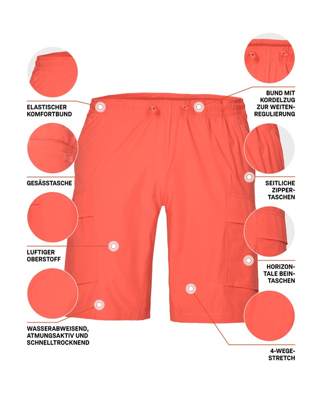 Killtec Shorts »KOS 184 MN SHRTS« Leichte, wasserabweisende Funktionsshorts mit 4-Wege-Stretch