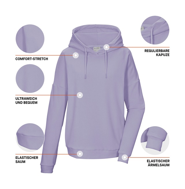 Killtec Fleeceshirt »KOS 477 WMN FLC SHRT« Loungewear Fleeceshirt mit Kapuze und elastischen Bündchen