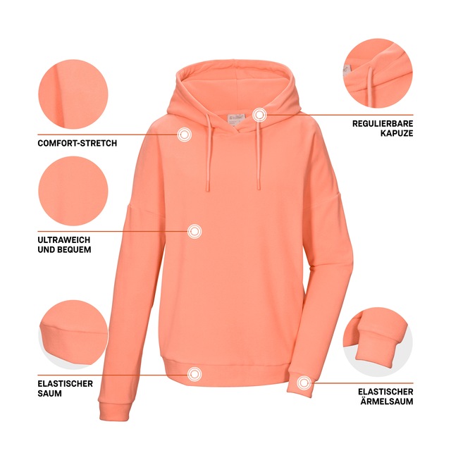 Killtec Fleeceshirt »KOS 477 WMN FLC SHRT« Loungewear Fleeceshirt mit Kapuze und elastischen Bündchen