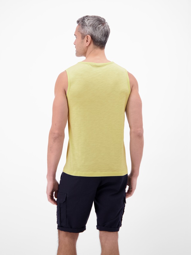 LERROS Muskelshirt »Luftiges Tanktop aus Baumwolle mit trendigem Slogan-Print«