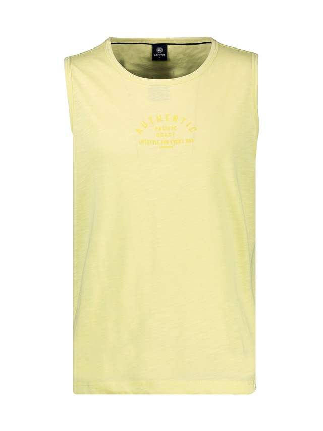 LERROS Muskelshirt »Luftiges Tanktop aus Baumwolle mit trendigem Slogan-Print«