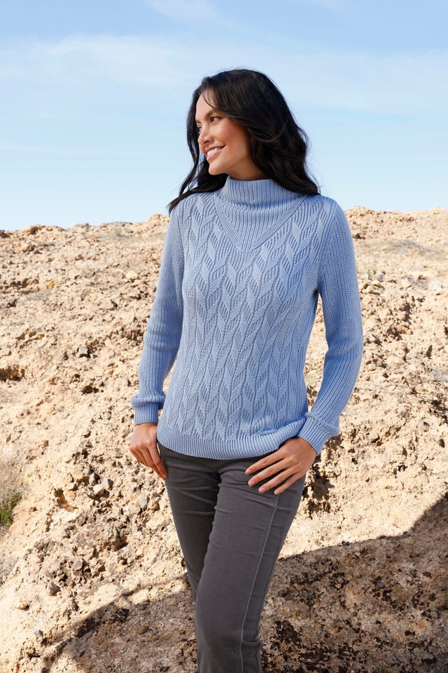 Casual Looks Stehkragenpullover »Langarm-Pullover«