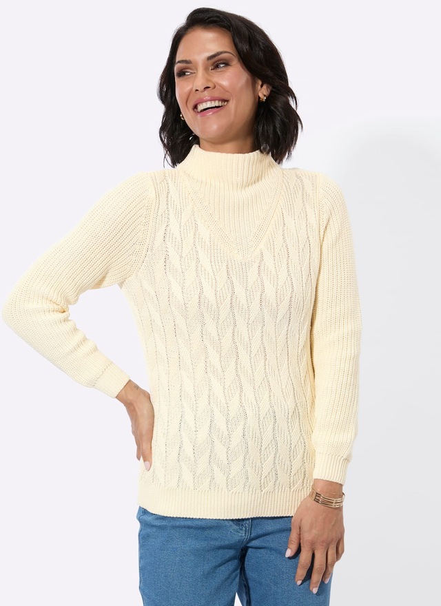 Casual Looks Stehkragenpullover »Langarm-Pullover«