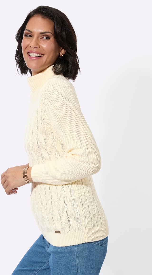 Casual Looks Stehkragenpullover »Langarm-Pullover«