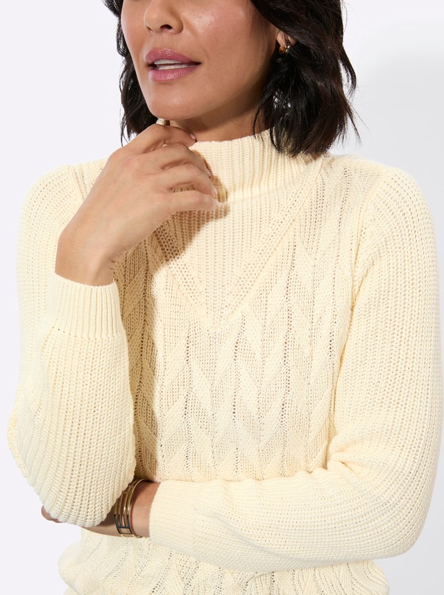 Casual Looks Stehkragenpullover »Langarm-Pullover«