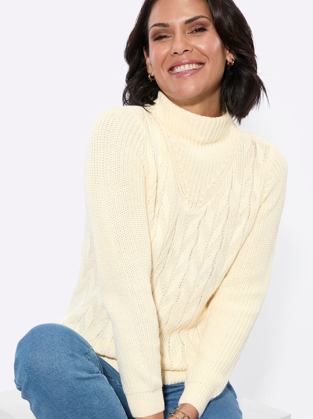 Casual Looks Stehkragenpullover »Langarm-Pullover«