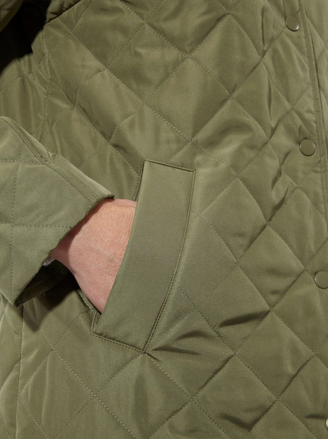 Classic Basics Steppjacke mit Kapuze