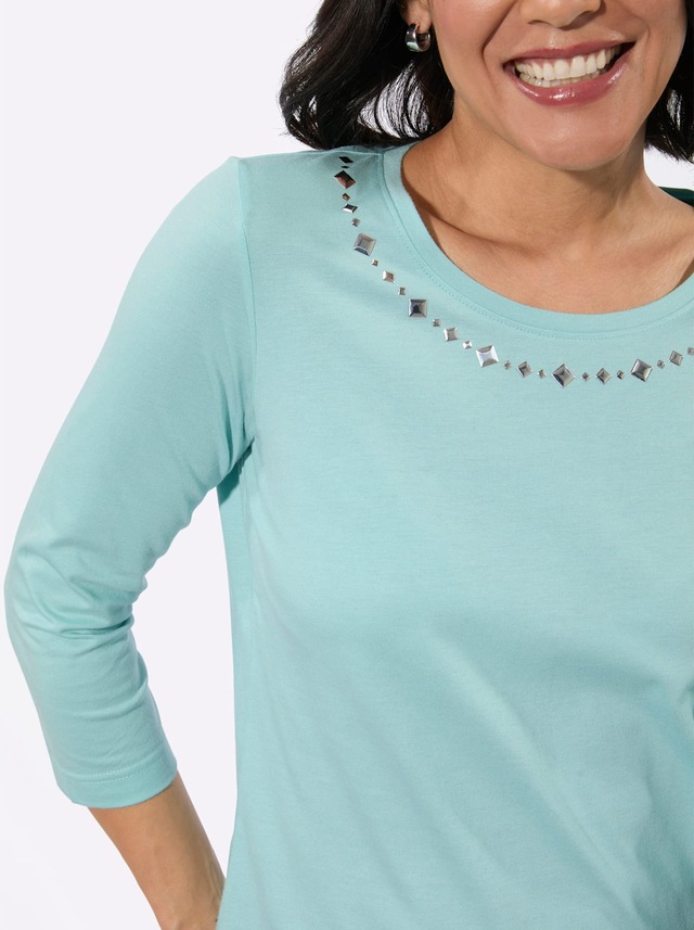 Casual Looks 3/4-Arm-Shirt »Rundhals-Shirt« 1