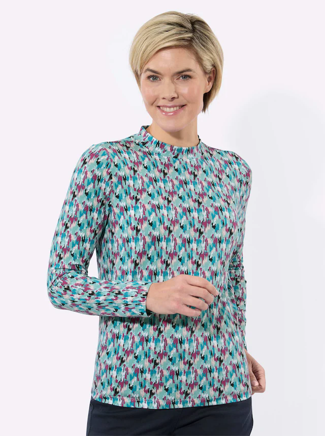 Classic Basics Langarmshirt »Stehkragen-Shirt« 1