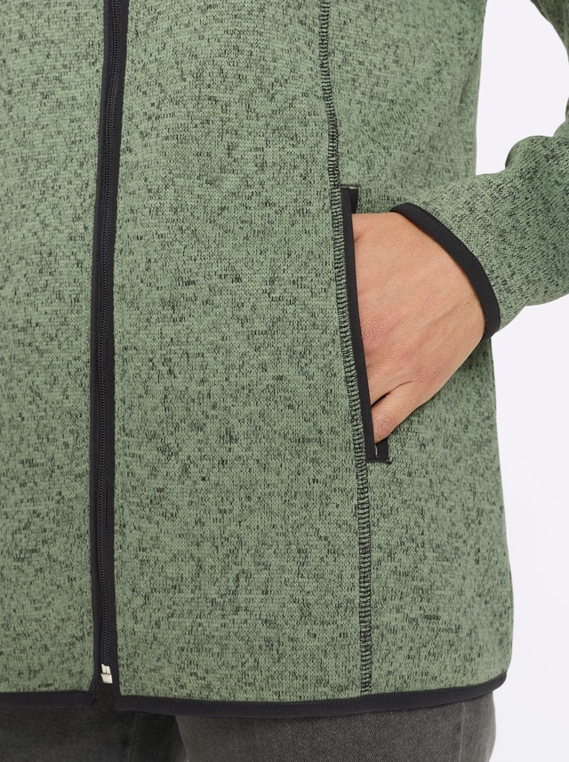 Classic Basics Strickfleecejacke ohne Kapuze