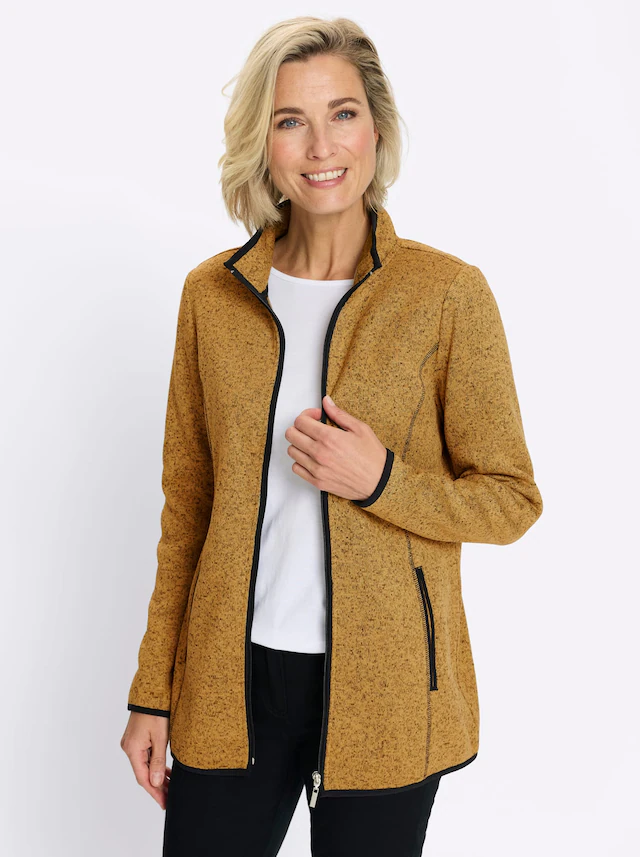 Classic Basics Strickfleecejacke ohne Kapuze