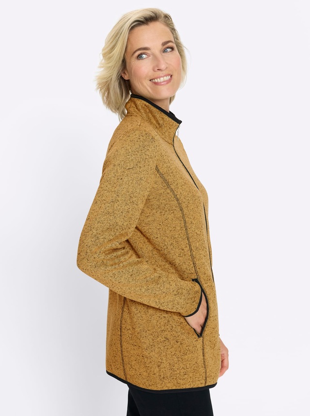 Classic Basics Strickfleecejacke ohne Kapuze