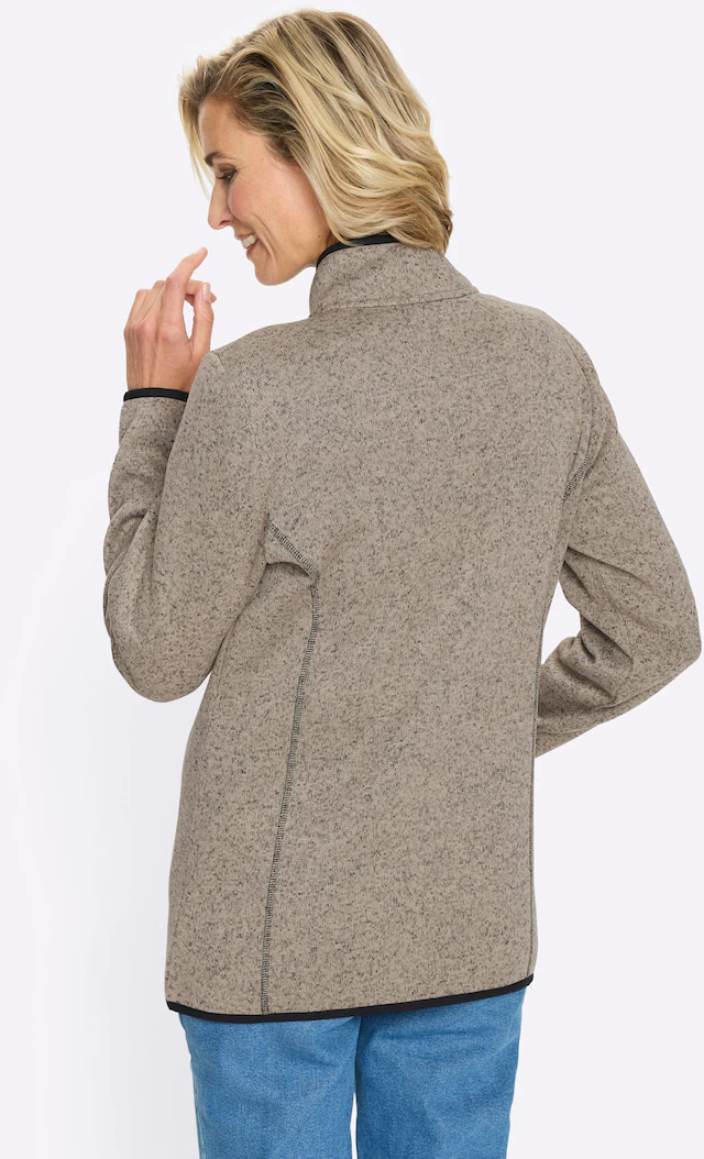 Classic Basics Strickfleecejacke ohne Kapuze