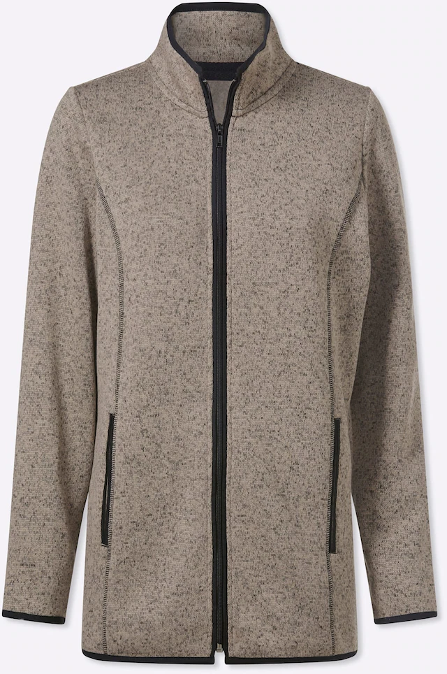 Classic Basics Strickfleecejacke ohne Kapuze