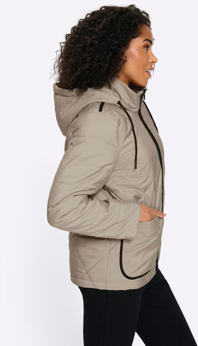Classic Basics Steppjacke mit Kapuze