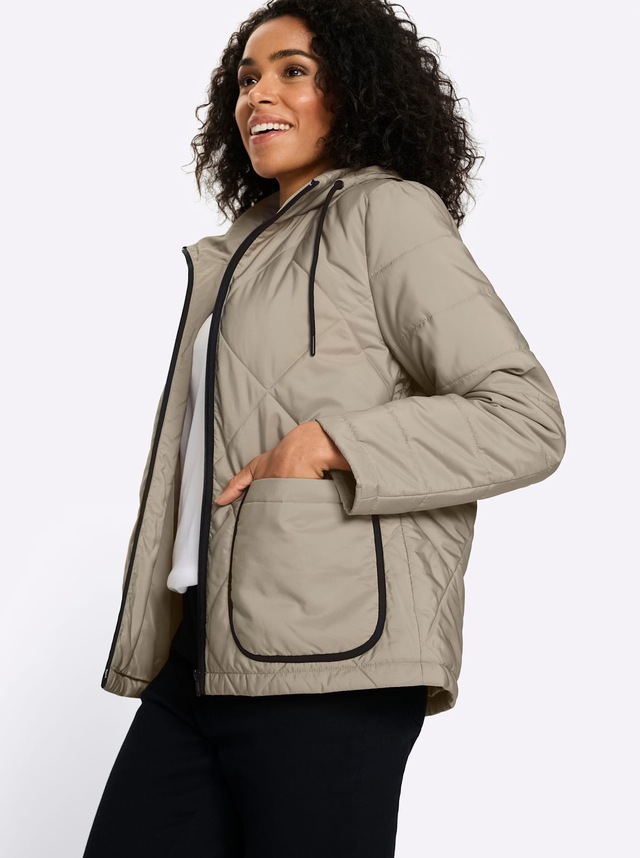 Classic Basics Steppjacke mit Kapuze