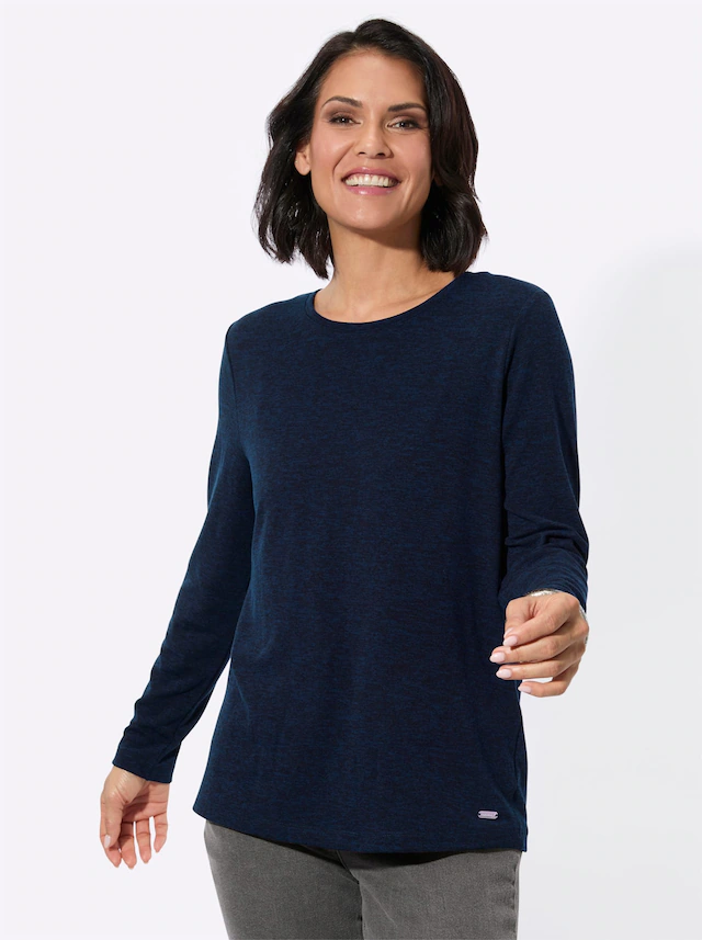 Casual Looks Langarmshirt »Rundhals-Shirt« 1