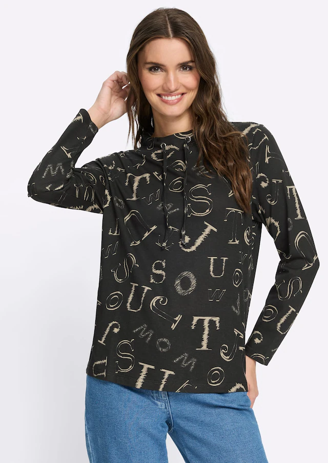 Classic Basics Stehkragenshirt »Langarm-Shirt« 1
