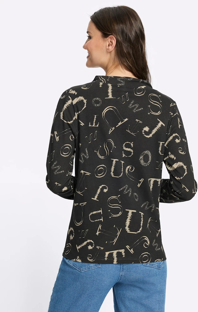 Classic Basics Stehkragenshirt »Langarm-Shirt« 1