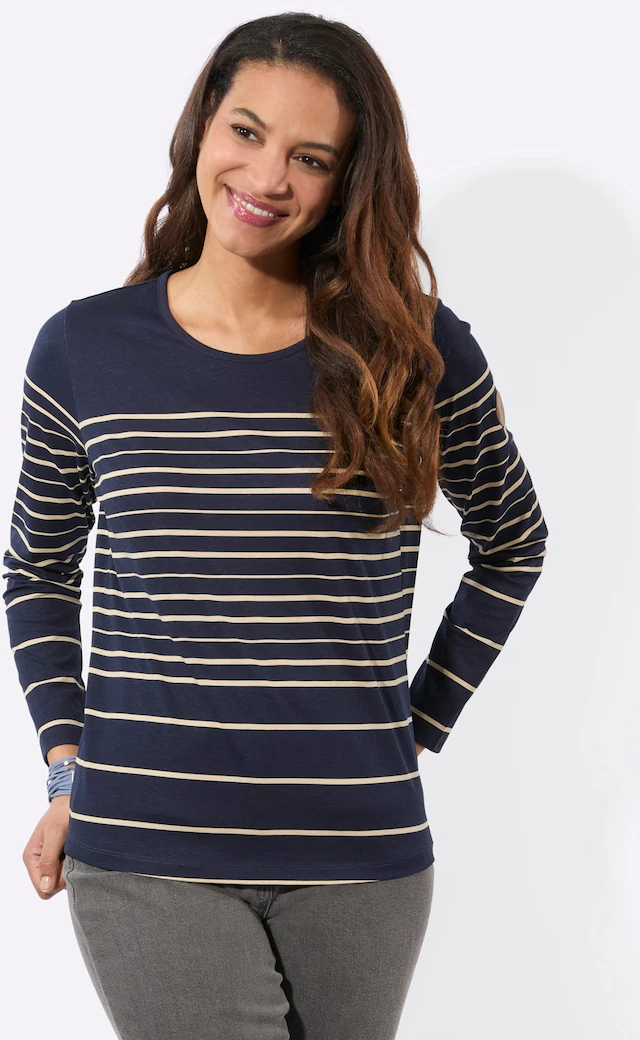 Casual Looks Langarmshirt »Ringelshirt« 1