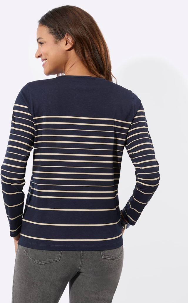 Casual Looks Langarmshirt »Ringelshirt« 1