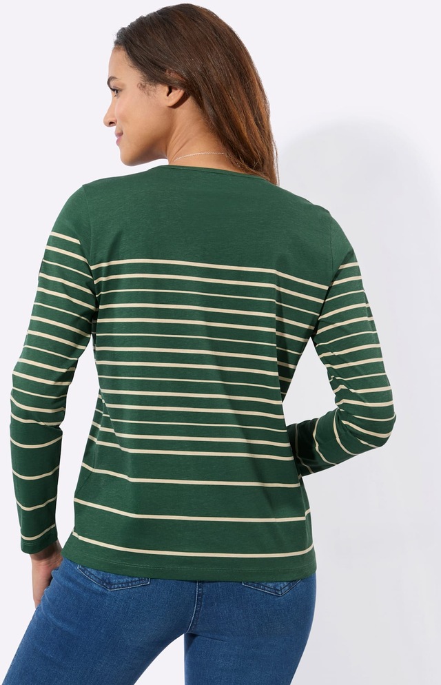 Casual Looks Langarmshirt »Ringelshirt« 1