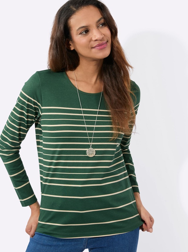 Casual Looks Langarmshirt »Ringelshirt« 1