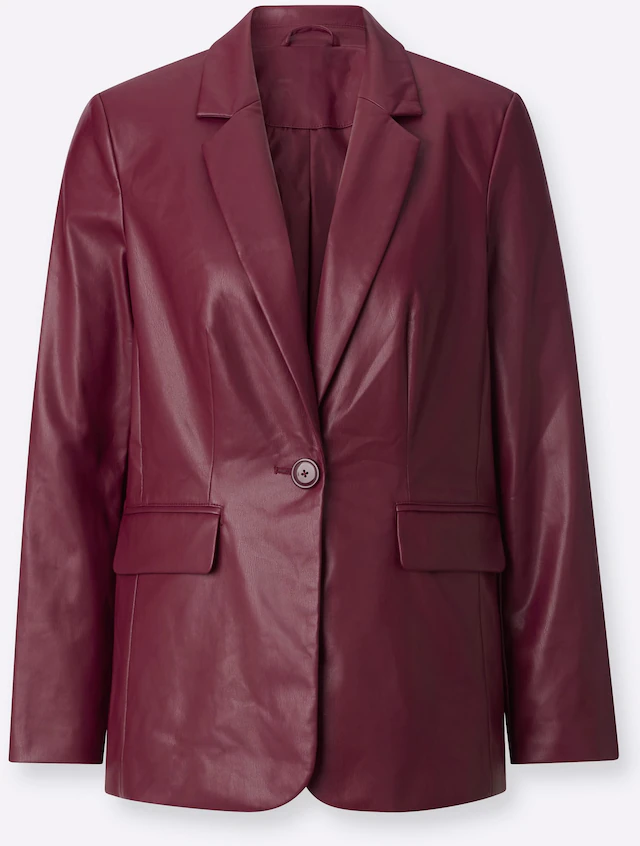 Inspirationen Lederimitat-Blazer »Lederimitat-Blazer«