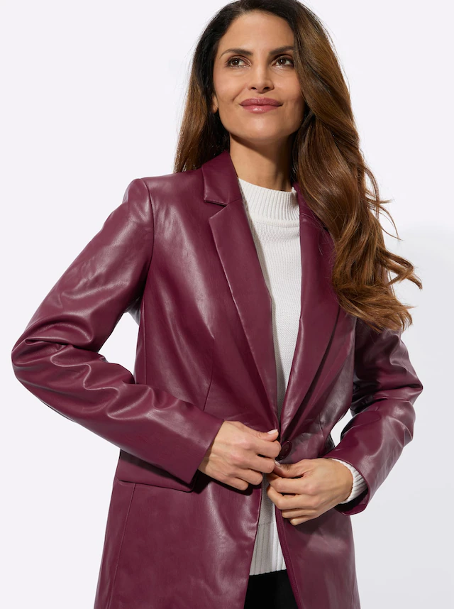 Inspirationen Lederimitat-Blazer »Lederimitat-Blazer«