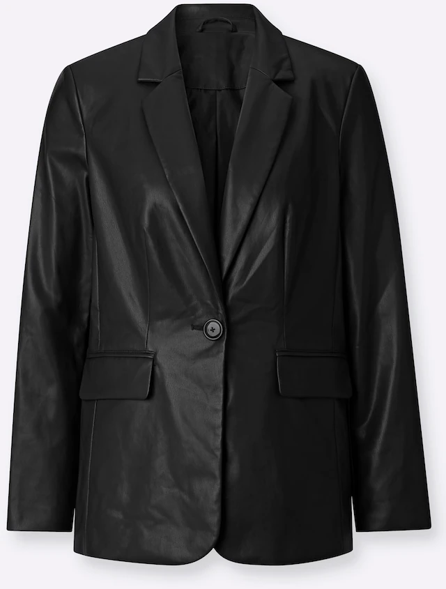 Inspirationen Lederimitat-Blazer »Lederimitat-Blazer«