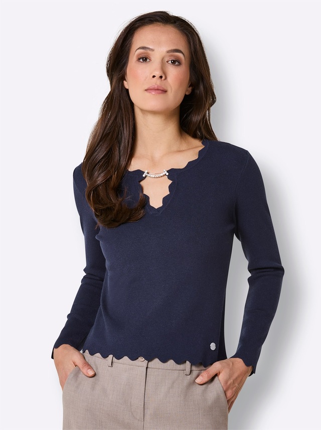CREATION L PREMIUM Strickpullover »Seiden-Viskose-Pullover«