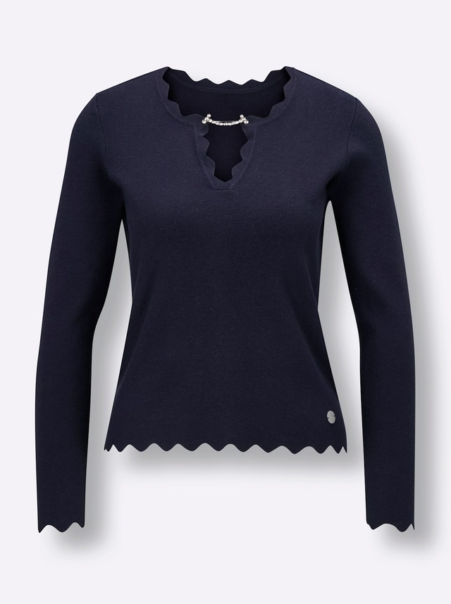 CREATION L PREMIUM Strickpullover »Seiden-Viskose-Pullover«