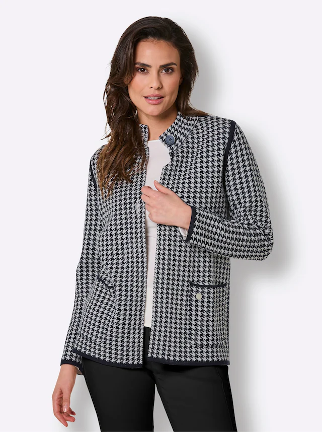 CREATION L PREMIUM Jacquardstrickjacke