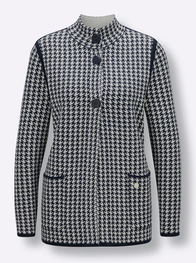 CREATION L PREMIUM Jacquardstrickjacke