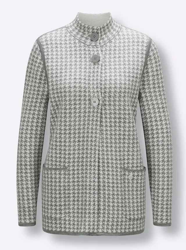 CREATION L PREMIUM Jacquardstrickjacke