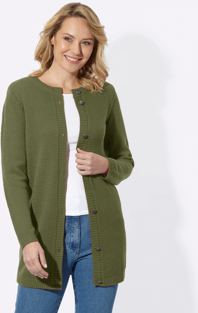 Classic Basics Longstrickjacke