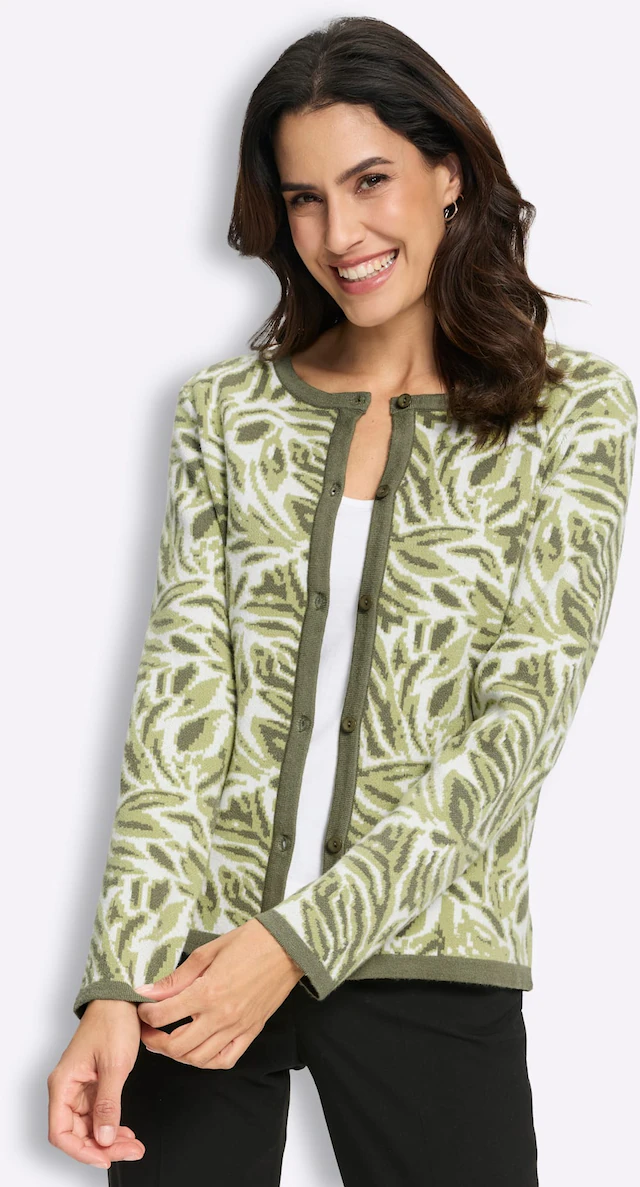 Inspirationen Jacquardstrickjacke
