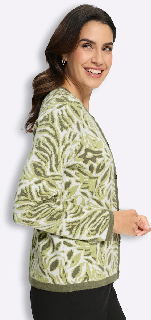 Inspirationen Jacquardstrickjacke