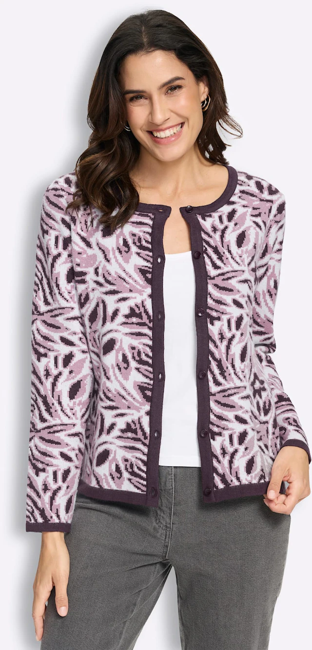 Inspirationen Jacquardstrickjacke