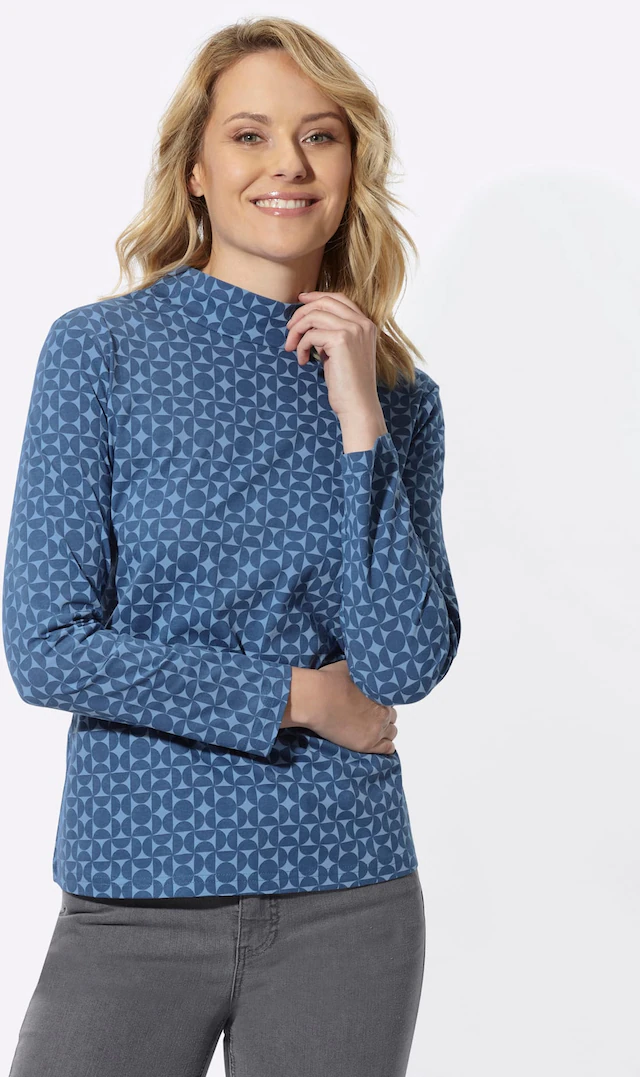 Classic Basics Stehkragenshirt »Langarm-Shirt« 1