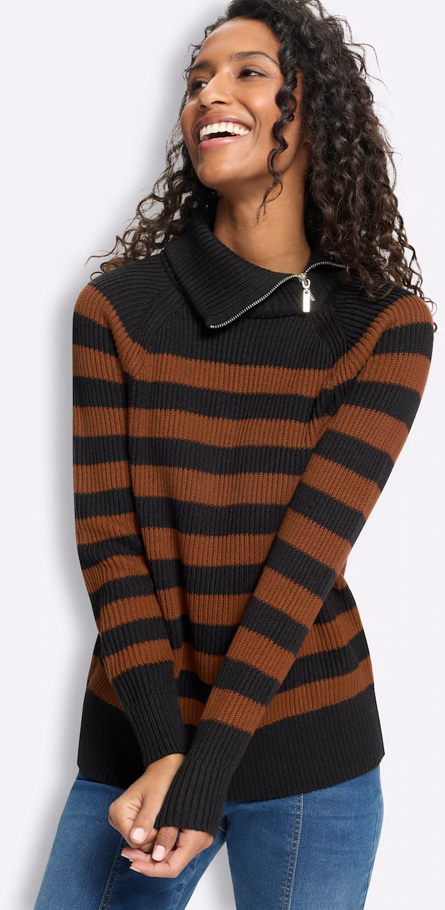heine Strickpullover »Ringel-Pullover«