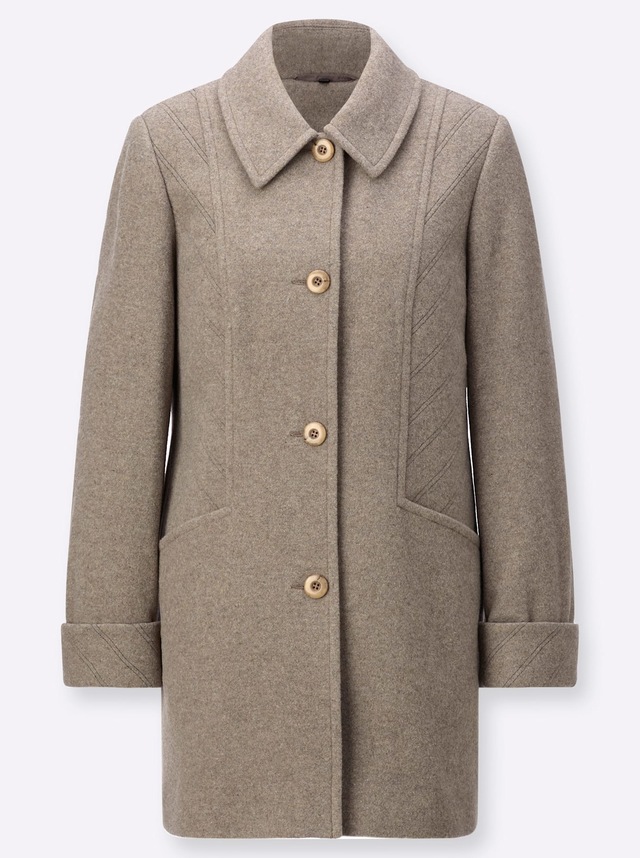 Classic Wolljacke ohne Kapuze